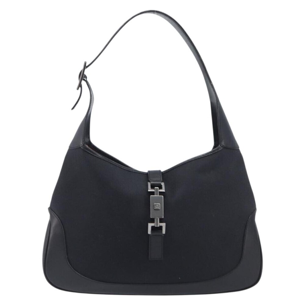 Gucci Vintage Jackie Hobo GG Canvas with Leather Medium
